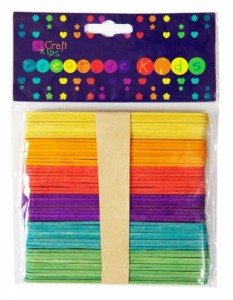 Patyczki drewniane kolorowe