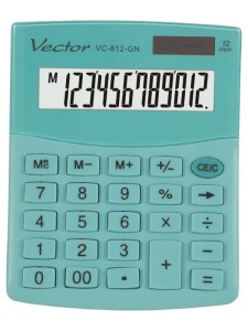 Kalkulator VECTOR VC-812 turkusowy