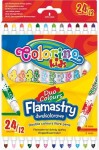 PATIO Flamastry dwustronne 12 szt./24 kolory
