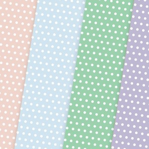 Papier ozdobny mix pastelowe kropki