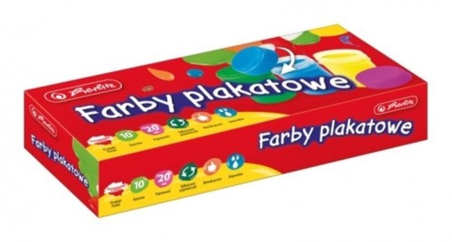 Farby plakatowe 12 kolorów