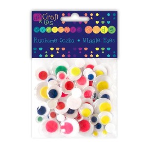 Ruchome oczka mix kolorowy a'75szt. KSOC-002