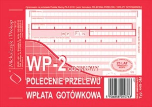 MiP Polecenie przelewu A6 2-odcinkowe