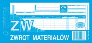 MiP ZW Zwrot materiałów jednopozycyjne 1/3 A4