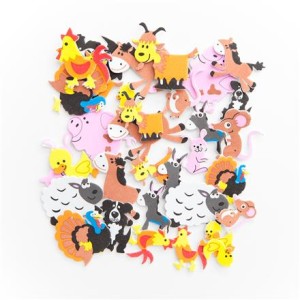 Naklejki z pianki farma a'96szt.  KSPI-008