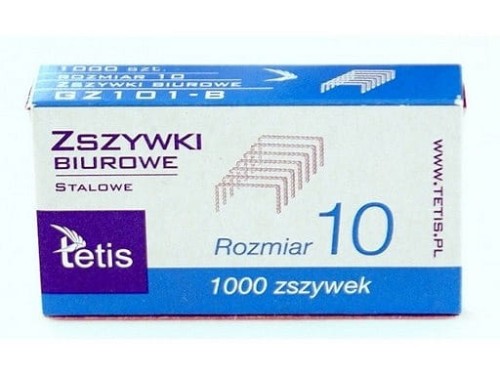 zszywki biurowe NO 10 TETIS