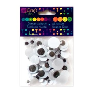 Ruchome oczka samoprzylepne  a'75szt.